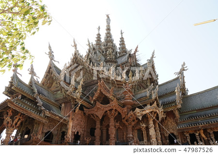 Tourist attraction in Pattaya, Sanctuary of Truth Tourist attraction in Pattaya, Sanctuary of Truth 47987526