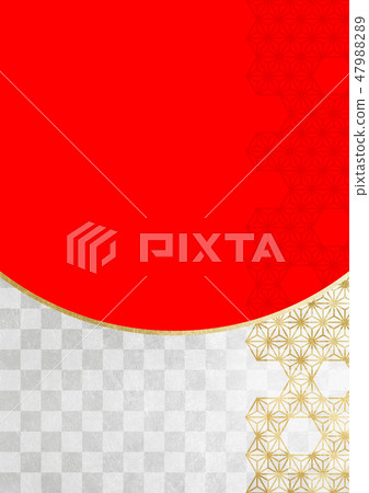 Ichimatsu Hemp leaf foil gold silver red image (background material) Ichimatsu Hemp leaf foil gold silver red image (background material) 47988289