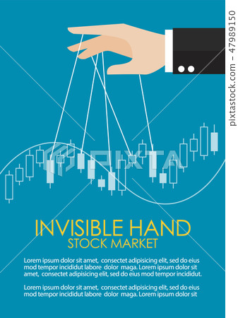 Hand is controlling stock candle stick graph Hand is controlling stock candle stick graph 47989150