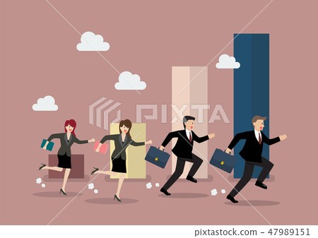Businessmen teamwork with graph up Businessmen teamwork with graph up 47989151