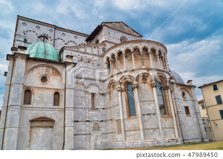 Lucca, Italy Duomo di San Martino church in old part of this city in Italy. 47989450