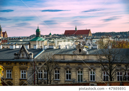Panorama wines to Krakow with old castle Panorama wines to Krakow with old castle 47989891