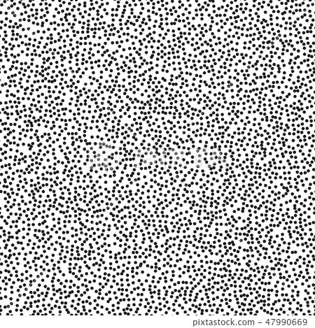Pointillism middle density seamless dots pattern. Abstract monochrome halftone. Just drop to Pointillism middle density seamless dots pattern. Abstract monochrome halftone. Just drop to 47990669