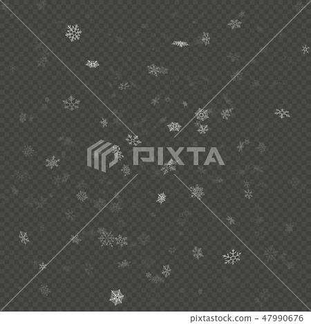 Transparent glitter Christmas eve snowfall effect for Christmas and New Year Design with snowflakes Transparent glitter Christmas eve snowfall effect for Christmas and New Year Design with snowflakes 47990676