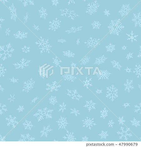 Merry Christmas and Happy New Year seamless snowflakes pattern. Perfect for wrapping paper or Merry Christmas and Happy New Year seamless snowflakes pattern. Perfect for wrapping paper or 47990679