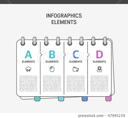 Line infographic element Line infographic element 47995239