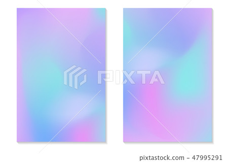 Gradient Hologram Backs Set of holographic posters 47995291
