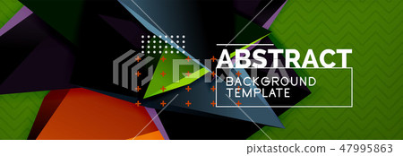 3d triangular vector minimal abstract background design 3d triangular vector minimal abstract background design 47995863