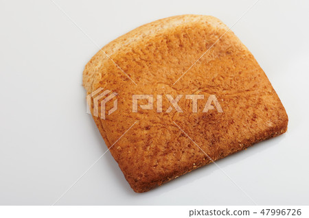 Back view of bread slice Back view of bread slice 47996726
