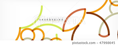 Curly wave lines abstract background design, transparent color lines on gray Curly wave lines abstract background design, transparent color lines on gray 47998645