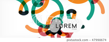 Abstract color lines on white. Modern colorful flow poster wave. Art design for your project Abstract color lines on white. Modern colorful flow poster wave. Art design for your project 47998674