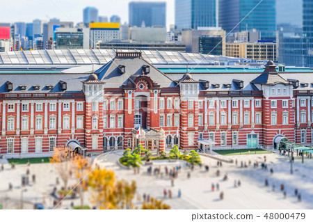 tokyo station under clear sky in japan tokyo station under clear sky in japan 48000479