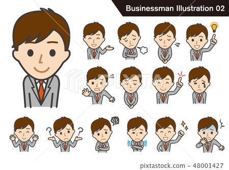 Businessman's illustration set 02 48001427