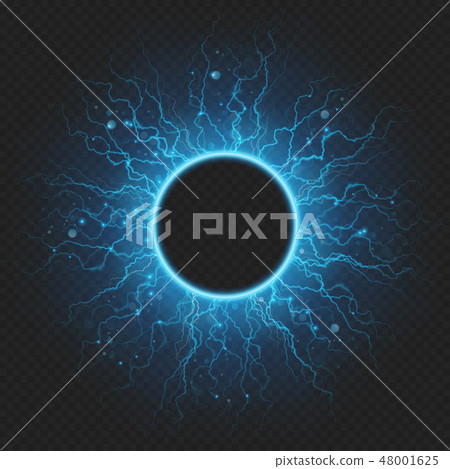 Charged with energy elementary particle electric frame lightning atmospheric phenomenon. EPS 10 Charged with energy elementary particle electric frame lightning atmospheric phenomenon. EPS 10 48001625