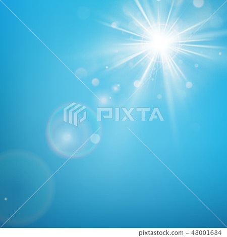 Clear blue sky with sun shine. EPS 10 Clear blue sky with sun shine. EPS 10 48001684