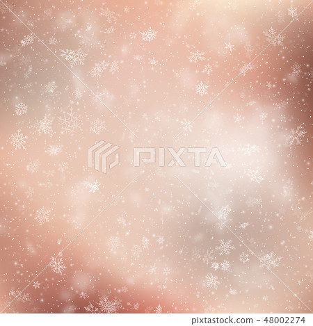 Decorative winter card with white snowflakes. EPS 10 Decorative winter card with white snowflakes. EPS 10 48002274