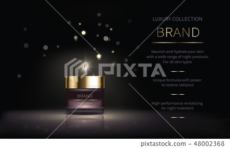 Night cosmetic series for face skin care Night cosmetic series for face skin care 48002368