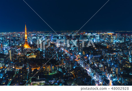東京夜景地平線 東京夜景地平線 48002928