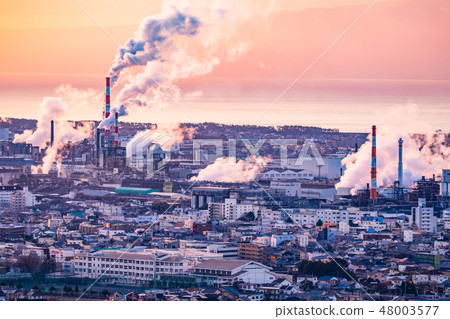 （靜岡縣）從岩本山黎明看富士山的景色 48003577