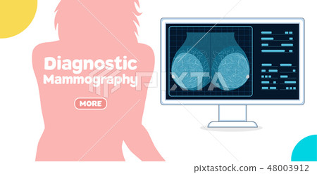 Diagnostic mammography banner Diagnostic mammography banner 48003912