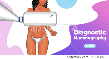 Diagnostic mammography banner Diagnostic mammography banner 48003922
