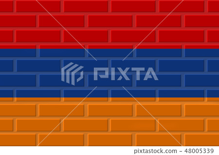 armenia brick flag illustration armenia brick flag illustration 48005339