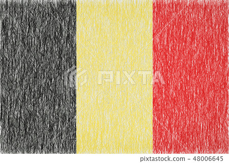 Belgium painted flag Belgium painted flag 48006645