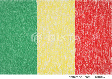 Mali painted flag 48006702
