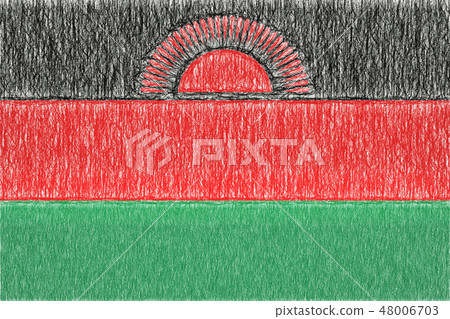 Malawi painted flag Malawi painted flag 48006703