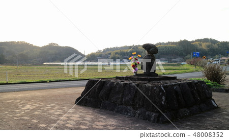 God of the field watching rice field 48008352