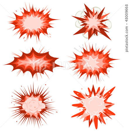 Comic Book Explosion, Bombs And Blast Set 48009668