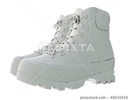 3d printed shoes isolated on white background 3d printed shoes isolated on white background 48010438
