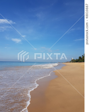 Beach by the calm ocean Beach by the calm ocean 48010887