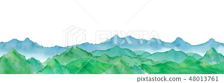 The view of the mountains in the mountains 48013761