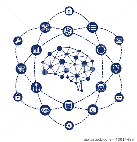 AI（AI·人工智能）圖像例證 48014489