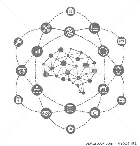 AI（AI·人工智能）圖像例證 48014491