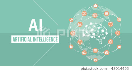 AI (AI · Artificial Intelligence) Image Banner Illustration AI (AI · Artificial Intelligence) Image Banner Illustration 48014493