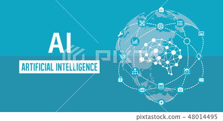 AI (AI · Artificial Intelligence) Image Banner Illustration 48014495