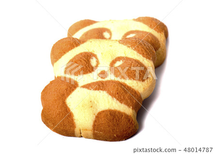 Shortbread biscuits isolated on white background Shortbread biscuits isolated on white background 48014787