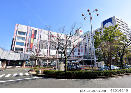 Mr. Tsukaguchi Town left 1st building right 2nd building Hankyu Tsukaguchi Ekima landscape Hyogo prefecture Amagasaki city 48014949