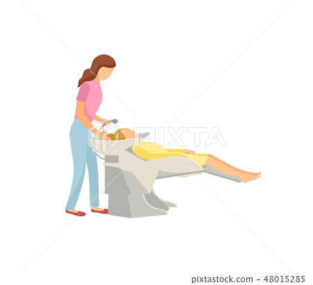 Spa Salon Hair Wash Client and Expert Icon Vector Spa Salon Hair Wash Client and Expert Icon Vector 48015285