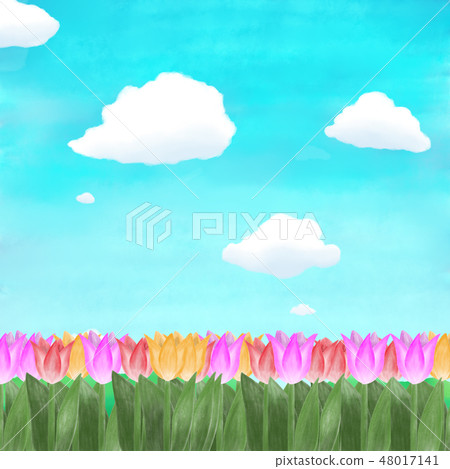 春天和鮮花 48017141