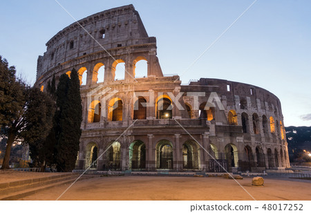 The Colosseum or Coliseum, Flavian Amphitheatre in Rome, Italy The Colosseum or Coliseum, Flavian Amphitheatre in Rome, Italy 48017252