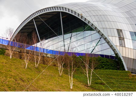 View of a section of the Sage Gateshead.  48018297