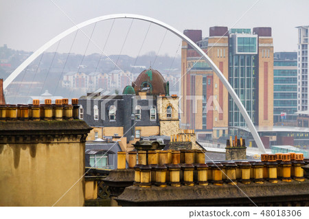 Newcastle Millennium Bridge and The Baltic Centre Newcastle Millennium Bridge and The Baltic Centre 48018306