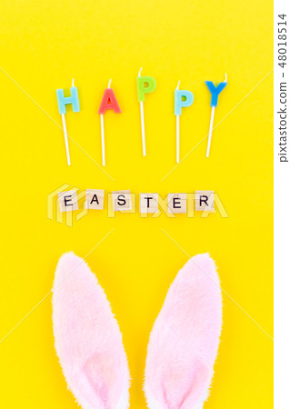Creative Top view holiday Easter Concept 48018514