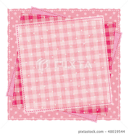Patchwork style pattern Pattern frame... - Stock Illustration [48019544 ...