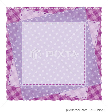 Patchwork style pattern Pattern frame... - Stock Illustration [48019546 ...