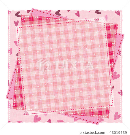 Patchwork style pattern Pattern frame... - Stock Illustration [48019589 ...