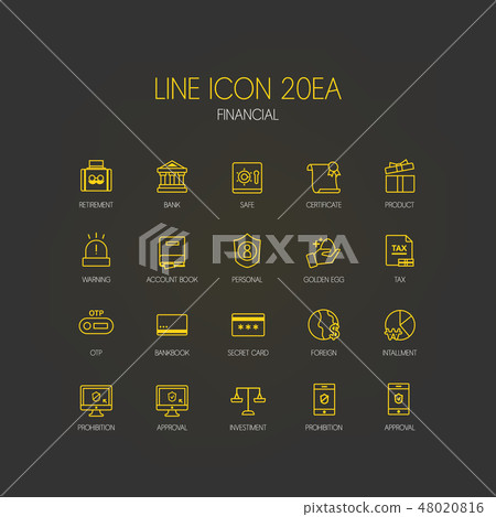 Simple line icon set Simple line icon set 48020816
